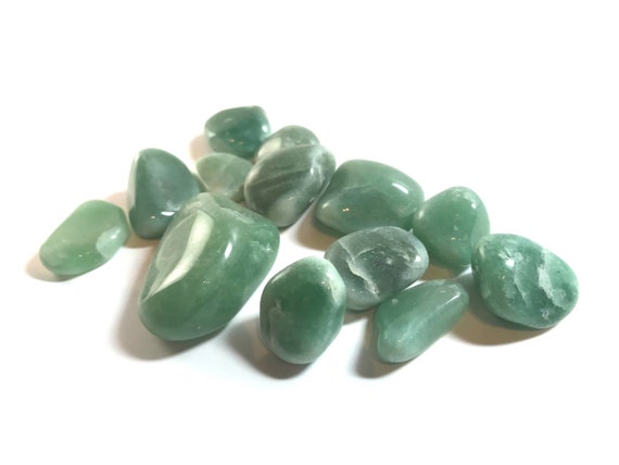 Green Aventurine Tumbled Stones 100 gram lot
