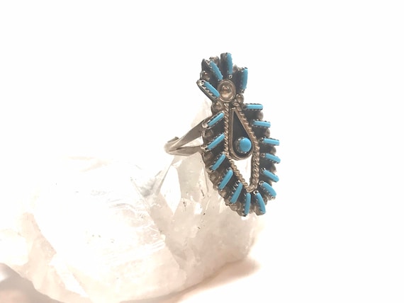 Philander Gia Zuni Turquoise Sterling Silver Ring - Size 6