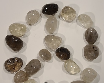 Smoky Quartz Tumbled Stones 100 gram lot