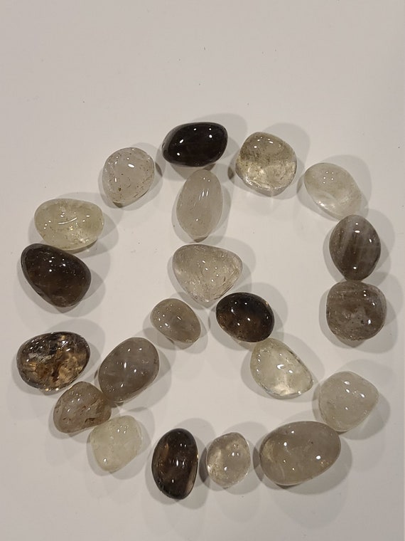 Smoky Quartz Tumbled Stones 100 gram lot