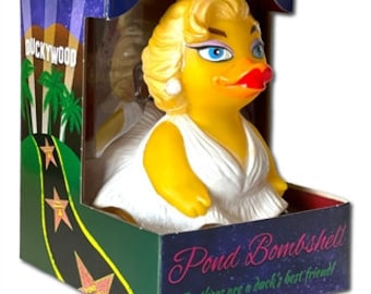 Pond Bombshell  (Marilyn Monroe)  Rubber Ducky Collectible Bath Toy for Kids / Adults