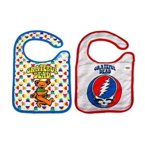 Officially Licensed Grateful Dead Baby Bibs, 2-pack