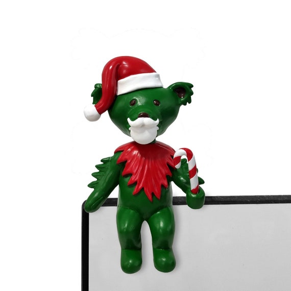 Grateful Dead Dancing Bear Holiday Bobble Head Buddy Official Christmas Gift Decoration Santa Hat Collectible Limited Edition in Display Box