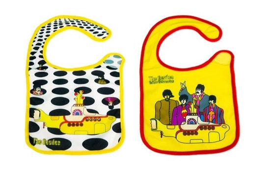 Officially Licensed Beatles Baby Bibs, 2-pack