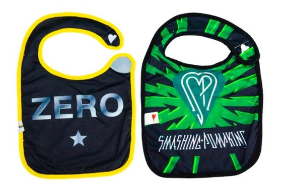 Officially Licensed Smashing Pumpkins Baby Bibs, 2-pack