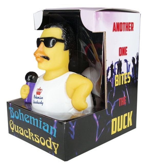 Bohemian Quacksody(Freddie Mercury)  Rubber Ducky Collectible Bath Toy for Kids / Adults