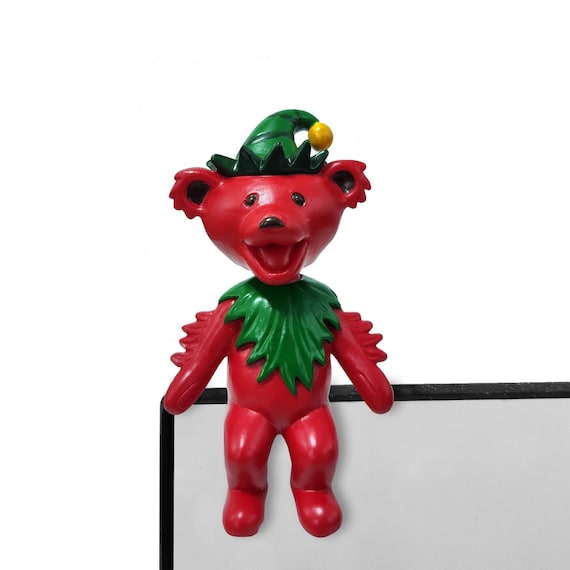 Grateful Dead Dancing Bear Holiday  Bobble Buddy-Elf Official Christmas Gift Decoration Santa Hat Collectible Limited Edition in Display Box