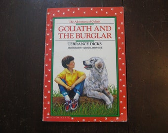 Vintage Goliath And The Burglar by Terrance Dicks children's book, great bedtime dog story