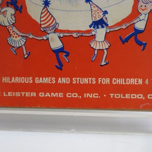 Vintage Children's Birthday Party Games book from The Leister Game Co. 1960's, youth groups, classrooms, reunions, parties image 2