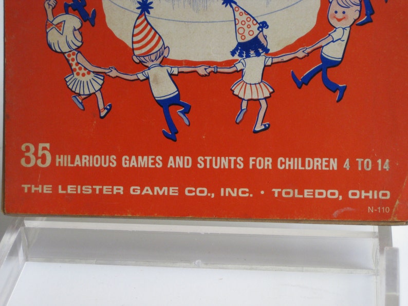 Vintage Children's Birthday Party Games book from The Leister Game Co. 1960's, youth groups, classrooms, reunions, parties image 2