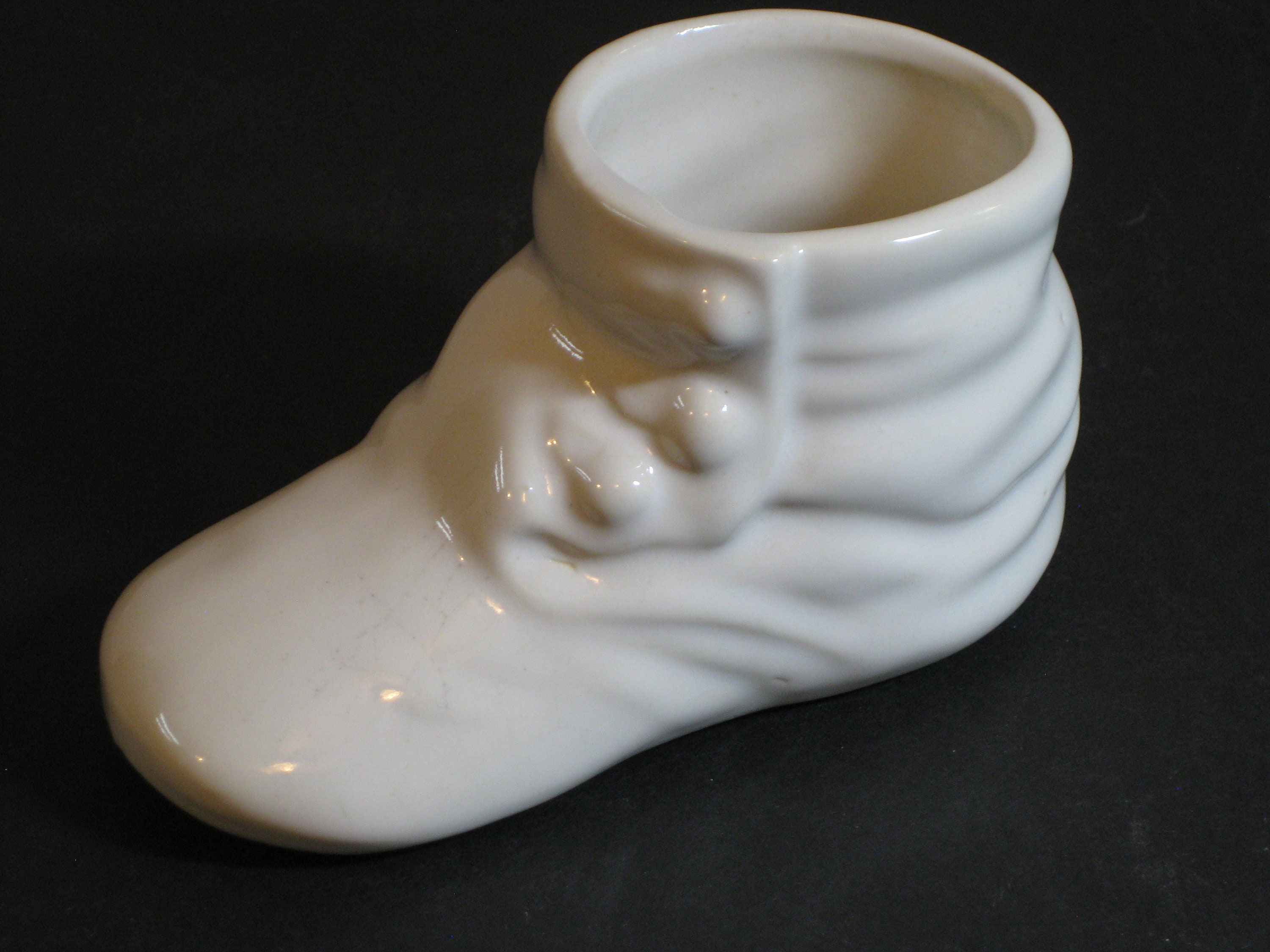 Vintage Ceramic Baby Shoe Planter or Room Decor Etsy UK