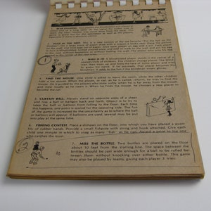 Vintage Children's Birthday Party Games book from The Leister Game Co. 1960's, youth groups, classrooms, reunions, parties image 5