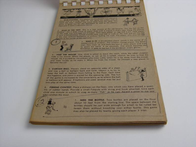 Vintage Children's Birthday Party Games book from The Leister Game Co. 1960's, youth groups, classrooms, reunions, parties image 5