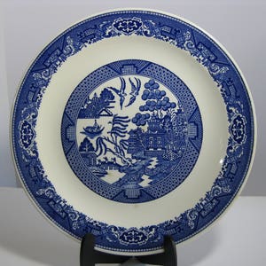 Vintage, 12D Blue Willow Cake Plate, Pristine #001 – Warehouse 55