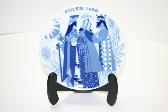 Vintage Julen 1969 Porsgrund Norway Christmas Plate