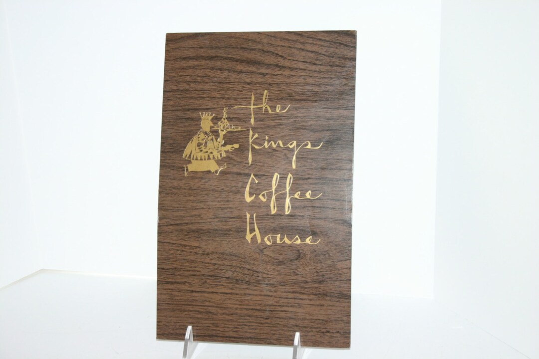 Vintage the Kings Coffee House Collectible Menu Etsy