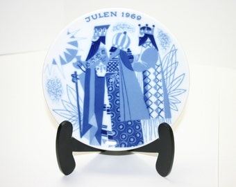 Vintage Norwegian 1969 Christmas plate from Porsgrund, limited edition