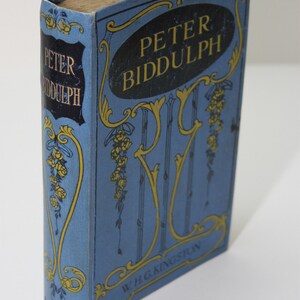 Rare Antique Peter Biddulph by W.H.G. Kingston 1881 Beautiful Cover Illustrated-About Australia settlers
