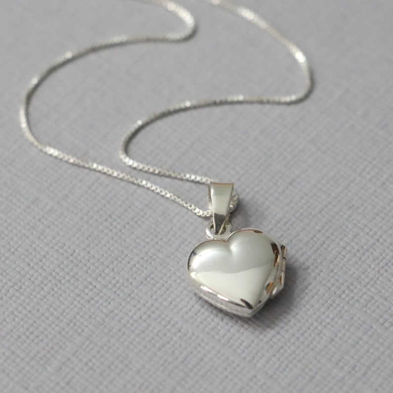 Sterling Silver Heart Locket Necklace Locket Jewelry Locket Etsy