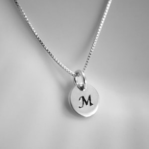 Custom Initial Necklace, Sterling Silver Initial Necklace, Minimal Necklace, Choker Necklace, Letter Necklace, Initial Necklace
