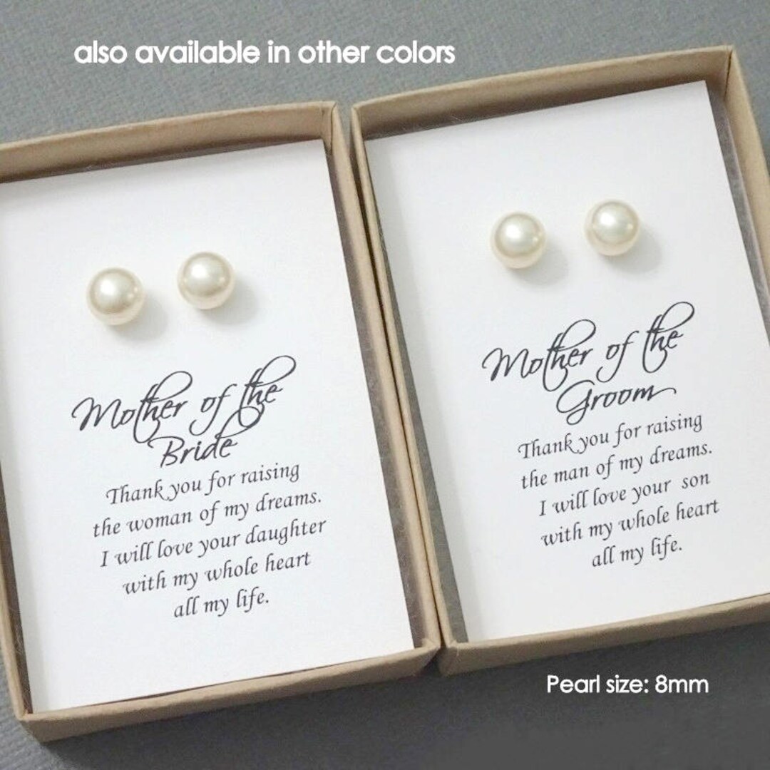 Stud Pearl Earrings, Swarovski Ivory Cream Stud Pearl Earrings, Wedding Earrings, Stud Pearl ...