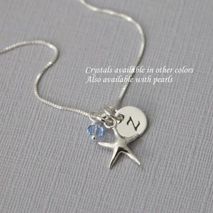 Beach Wedding Necklace, Starfish Necklace, Beach Wedding Necklace, Bridesmaid Necklace, Bridesmaid Gift Necklace, Bridal Party Gift