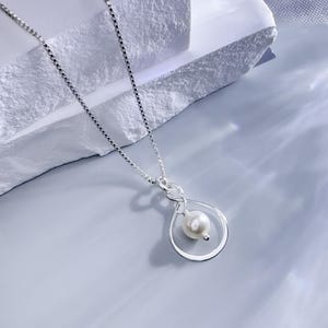 Infinity Necklace, Sterling Silver Infinity Necklace, Wedding Necklace, Bridesmaid Necklace, Bridesmaid Gift, Bridal Party Gift Necklace