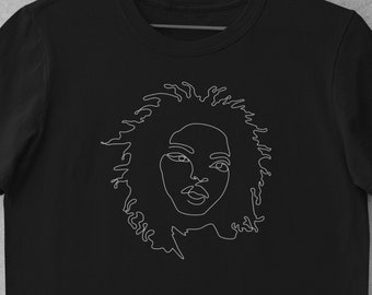 Lauryn Abstract Art Black Shirt, Sweatshirt, Hoody, Minimalist