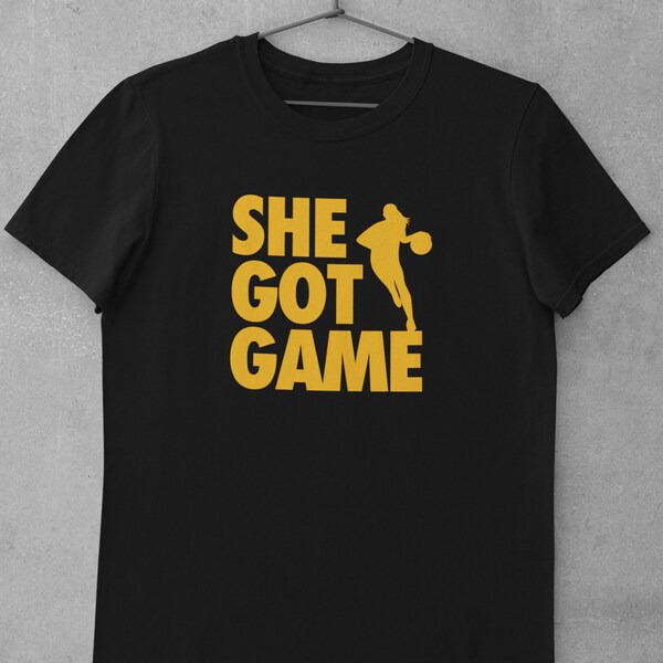 She Got Game Shirt, Women's Basketball, Hoops, Motivational Bball Tee, Sweatshirt, Hoody,Coach, Mom, Player, Goat