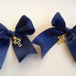 Spille Martyrika Martirika Boy Witness blu navy scuro Battesimo greco ortodosso Nastrino QUALSIASI COLORE