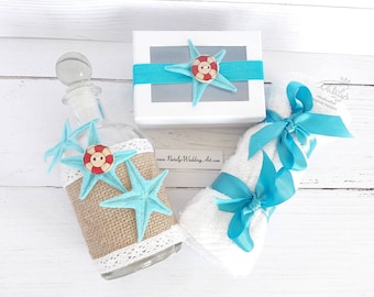 Greek Baptism oil set Greek Boy Baptism set Orthodox Christening Oil soap set Greek boy Baptism Starfish theme baptism