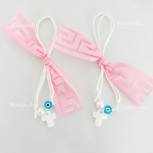 Martyrika Witness Bracelets Martorika Witness bracelets / Witness pins 2in1 style Greek Orthodox Baptism Chistening favors Girl favors 50pcs