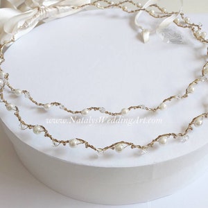 STEFANA Gold or Silver Plated Greek Stefana Orthodox Wedding Crowns Handmade with Genuine Premium quality™ Austrian crystals