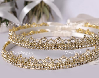 STEFANA Greek Wreaths Grecian Orthodox Greek Wedding Crowns  display picture 1