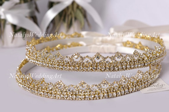 STEFANA Greek Wreaths Grecian Orthodox Greek Wedding Crowns  display picture 2
