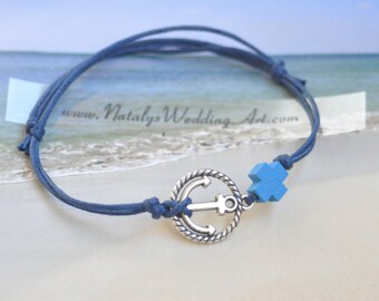 Martyrika Martirika Navy Witness bracelets - Greek Orthodox Baptism Chistening Boy Christening ( 70 pcs)