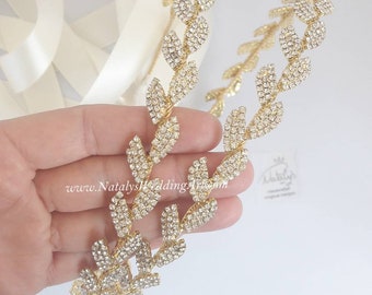 STEFANA Wedding crowns Greek Wedding Crowns Stefana crowns Orthodox Wedding Crowns Stephana Greek Wedding Stefana crystal leaves stefana