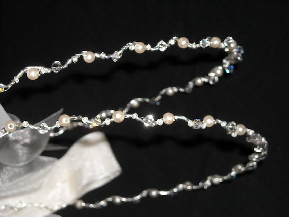 Handmade Silver Plated Stefana: Greek Orthodox Wedding Crowns with Austrian Crystals
