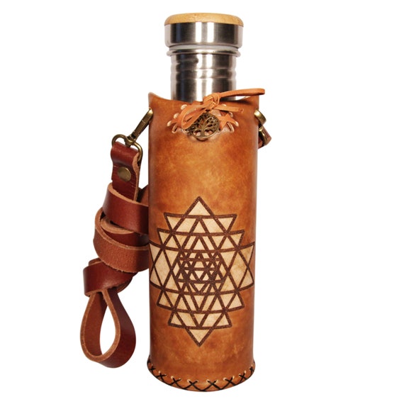Sri Yantra Tim Brown – Deluxe Water Bottle Case - Etsy Australia display picture 3