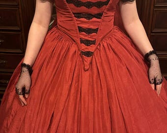 the Peonia victorian ball gown