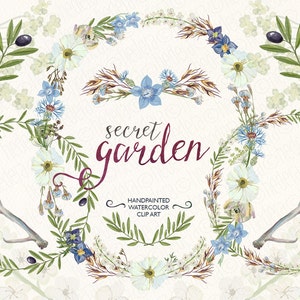 Fiori selvatici acquerellati, corna di teschio di cervo floreale, boho selvaggio tribale, clip art boho, clip art baby shower per maschietti, ulivo. WG03+ 264 GB