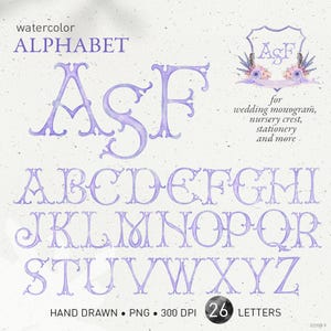 Hochzeit Wappen Buchstaben, Monogramm Aquarell Alphabet, Vintage DIY Fischschwanz antikes Wappen Baby Initialen Familienwappen, PNG Clip Art. 322GB F