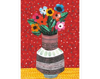 Flower Vase postcard