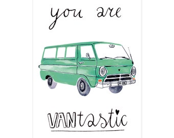 You are VANtastic postcard