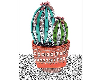 Cactus postcard
