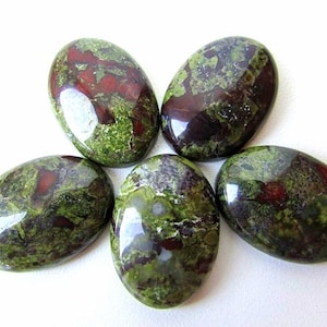 Natural African Bloodstone Oval Cabochons For Jewelry Making,34X23mm,27.40cts...@2964