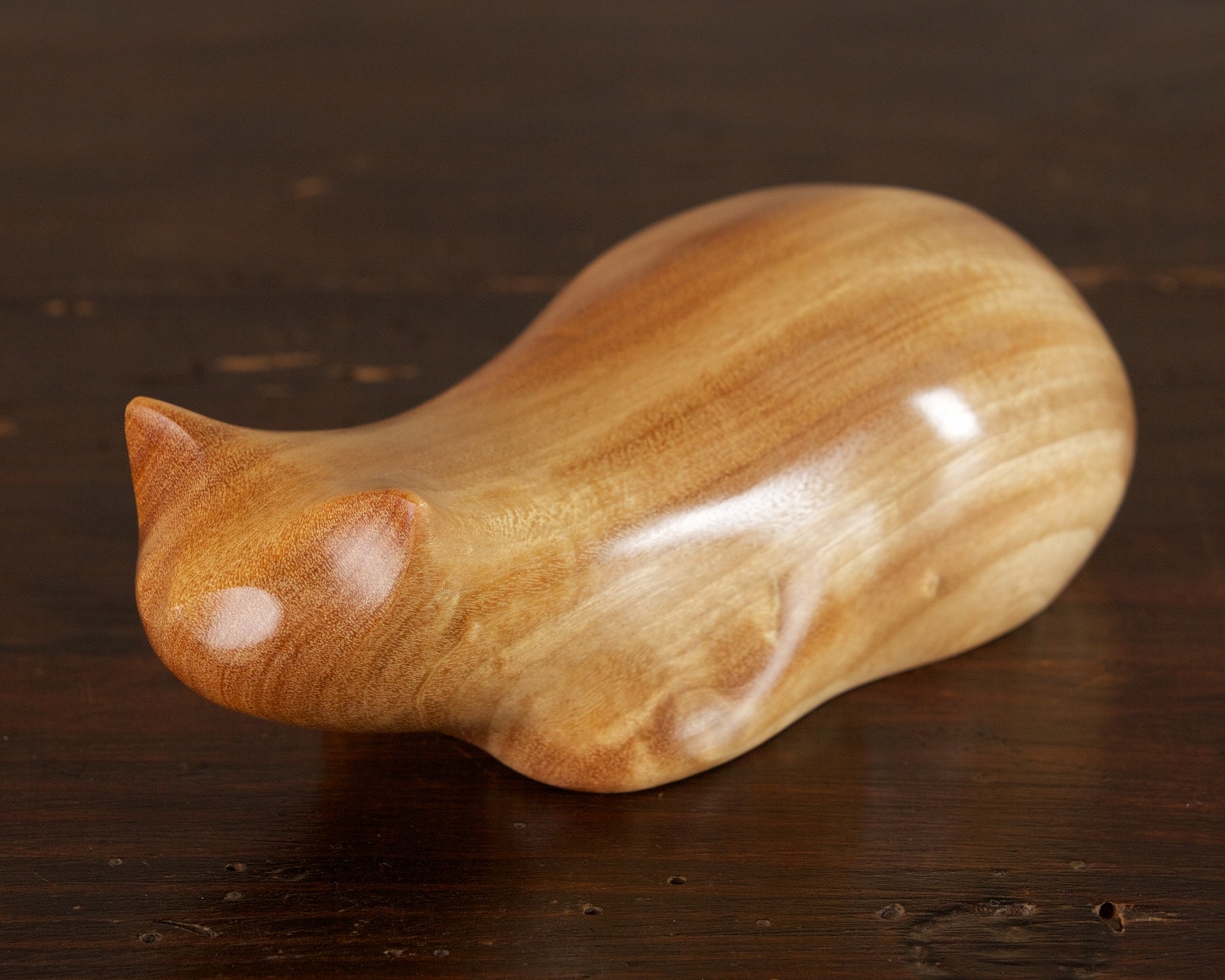 crouching cat garden statue