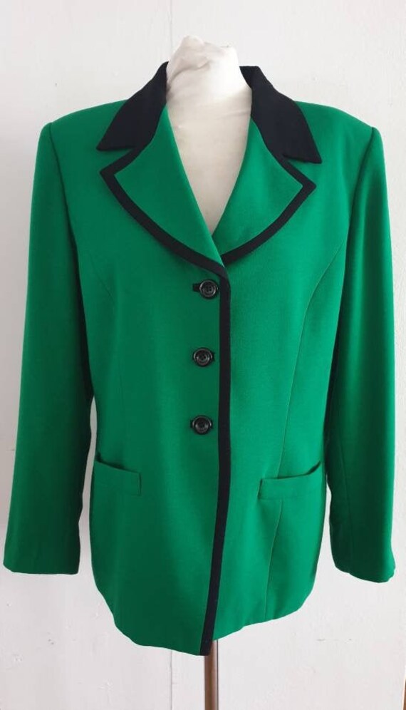 Vintage Jacket / Green Jacket / 80s Vintage / 80s J… - Gem