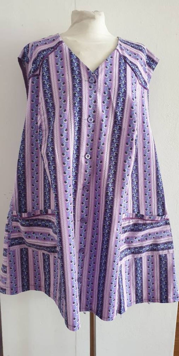 Vintage Tabard / Purple Tabard / Vintage Overall /