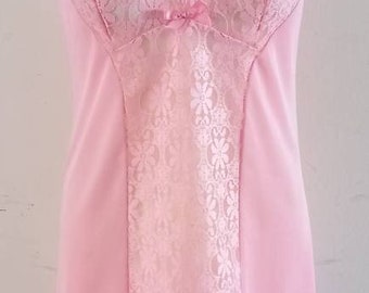 70s Vintage Courtaulds Pink Slip